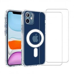 Coque iPhone 12 Mini et 2 écrans de protection - TPU - Transparent