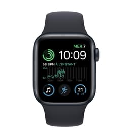 Apple Watch (Series SE) 2022 GPS + Cellular 40 mm - Aluminium Noir - Bracelet sport Noir