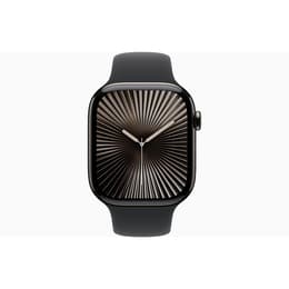 Apple Watch Series 10 (2024) GPS + Cellular 42 mm - Titane Ardoise - Bracelet sport Black