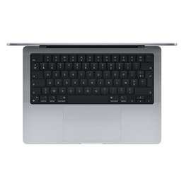 MacBook Pro 14" (2021) - Apple M1 Pro avec CPU 8 cœurs et GPU 14 cœurs - 16Go RAM - SSD 1000Go - AZERTY - Français