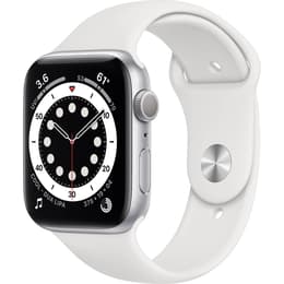 Apple Watch (Series 6) 2020 GPS 44 mm - Aluminium Argent - Sport Blanc