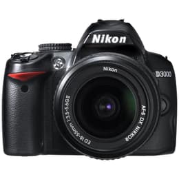 Reflex Nikon D3000 - Noir + Objectif Nikkor AF-S DX 18-55mm f/3.5-5.6G II ED