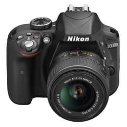 Reflex - Nikon D3300 Noir Nikon AF-S DX Zoom-Nikkor 18-55mm f/3.5-5.6G ED II