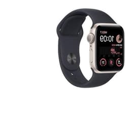 Apple Watch Series SE 2 (2022) GPS 44 mm - Aluminium Starlight - Bracelet sport Black