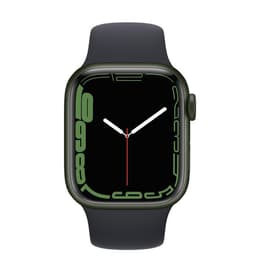 Apple Watch Series 7 (2021) GPS 41 mm - Aluminium Green - Bracelet sport Black