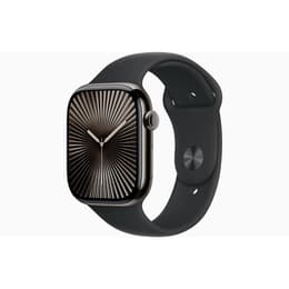 Apple Watch Series 10 (2024) GPS + Cellular 46 mm - Titane Ardoise - Bracelet sport Black