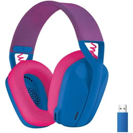 Casque réducteur de bruit gaming filaire + sans fil avec micro Logitech G435 - Bleu