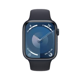 Apple Watch Series 9 (2023) GPS + Cellular 45 mm - Aluminium Minuit - Bracelet sport Midnight
