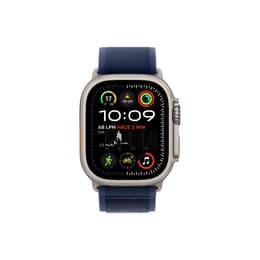 Apple Watch Ultra 2 (2023) GPS + Cellular 49 mm - Titane Titane naturel - Boucle Trail Blue