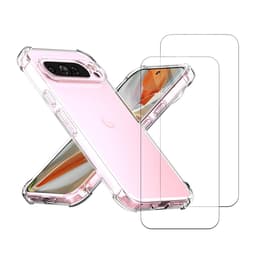 Coque Pixel 9 Pro XL et 2 écrans de protection - TPU - Transparente