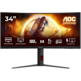 Écran 34" LED Aoc CU34G4