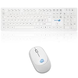 Clavier Simpletek QWERTY Nordique Sans-fil M&K NORDICA SWE NO DK FI Kit Mouse and Keyboard