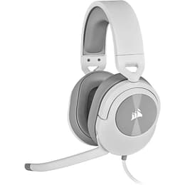 Casque réducteur de bruit gaming filaire avec micro Corsair HS55 - Blanc