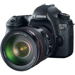 Reflex - CANON EOS 6D - Noir + Objectif Canon EF 24-105 mm