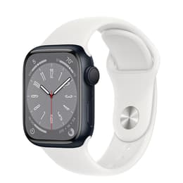 Apple Watch Series 8 (2022) GPS + Cellular 45 mm - Aluminium Minuit - Bracelet sport White