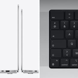MacBook Pro 14" (2021) - Apple M1 Pro avec CPU 10 cœurs et GPU 16 cœurs - 16Go RAM - SSD 512Go - AZERTY - Français
