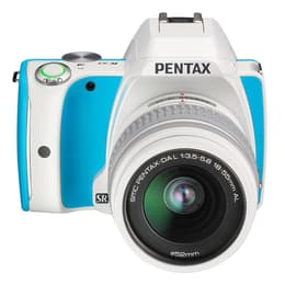 Reflex - Pentax K-S1 Blanc/Bleu + Objectif Pentax SMC DAL 18-55mm f/3.5-5.6 AL WR
