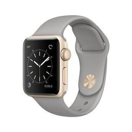 Apple Watch Series 4 (2018) GPS 40 mm - Aluminium Or - Bracelet sport Gris