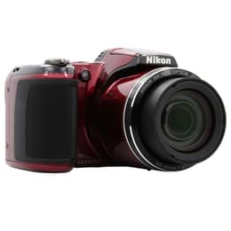 Compact Coolpix L810 - Rouge + Nikon Nikkor 26X Wide Optical Zoom ED VR 22.5-585mm f/3.1-5.9 f/3.1-5.9
