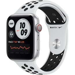 Apple Watch Series 6 (2020) GPS 40 mm - Aluminium Silver - Bracelet sport Nike Blanc/Noir