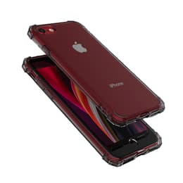 Coque iPhone SE (2022/2020)/8/7/6/6S - Silicone - Noir/Transparent