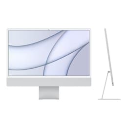 iMac 24" (2021) Apple M1 avec CPU 8 cœurs GPU 7 cœurs - 256 Go SSD - 16 GB QWERTY - Anglais Verre standard