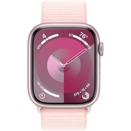 Apple Watch Series 9 (2023) GPS 41 mm - Aluminium Pink - Boucle sport Pink