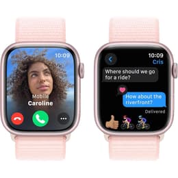 Apple Watch Series 9 (2023) GPS 41 mm - Aluminium Pink - Boucle sport Pink