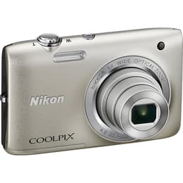Compact CoolPix S2800 - Gris + Nikon Nikkor 5X Wide Optical Zoom 26-130mm f/3.2-6.5 f/3.2-6.5