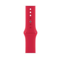 Apple Watch (Series 8) 2022 GPS + Cellular 41 mm - Aluminium Rouge - Bracelet sport Rouge