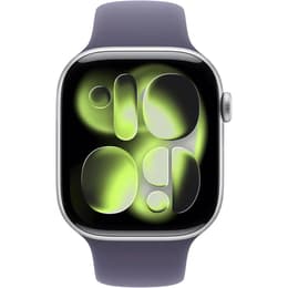 Apple Watch (2025) GPS 42 mm - Aluminium Silver - Bracelet sport Gris