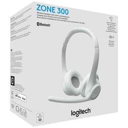 Casque réducteur de bruit sans fil avec micro Logitech Zone 300 - Blanc
