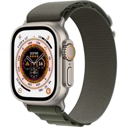 Apple Watch Ultra (2022) GPS + Cellular 49 mm - Titane Natural Titanium - Boucle Alpine Green