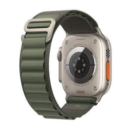 Apple Watch Ultra (2022) GPS + Cellular 49 mm - Titane Natural Titanium - Boucle Alpine Green