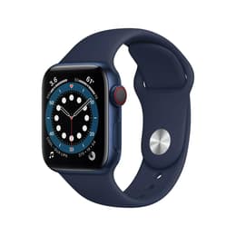 Apple Watch (Series 6) 2020 GPS + Cellular 40 mm - Aluminium Bleu - Boucle sport Bleu