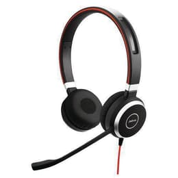 Casque réducteur de bruit filaire avec micro Jabra Evolve 40 - Noir/Rouge