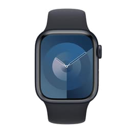 Apple Watch Series 9 (2023) GPS + Cellular 41 mm - Aluminium Minuit - Bracelet sport Black
