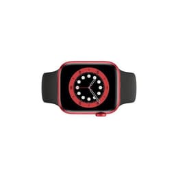 Apple Watch (Series 6) 2020 GPS + Cellular 40 mm - Aluminium Rouge - Bracelet sport Noir