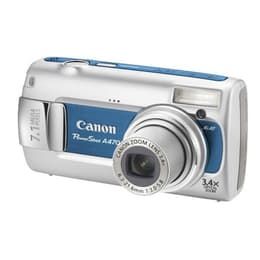 Compact Canon PowerShot A470 - Gris/Bleu + Objectif Canon Zoom 6.3-21.6mm f/3.0-5.8