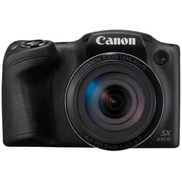 Compact Canon PowerShot SX430 IS - Noir + Objectif Zoom Lens 45x IS 24-1080 mm f/3.5-6.8