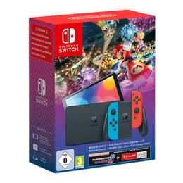 Switch OLED 64GB - Noir - Edition limitée Switch OLED Mario Kart 8 Deluxe + Mario Kart 8 Deluxe