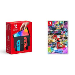 Switch OLED 64GB - Noir - Edition limitée Switch OLED Mario Kart 8 Deluxe + Mario Kart 8 Deluxe