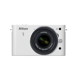 Nikon 1 J1 - Blanc + Objectif Nikkor 1 10-30mm f/3.5-5.6 + 30-110mm f/3.8-5.6