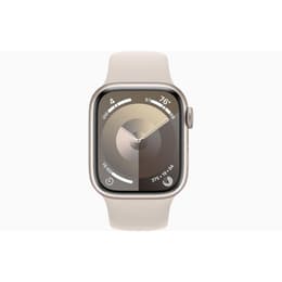 Apple Watch Series 9 (2023) GPS + Cellular 41 mm - Aluminium Starlight - Bracelet sport Starlight