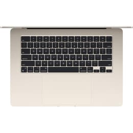 MacBook Air 15" (2024) - Apple M3 avec CPU 8 cœurs et GPU 10 cœurs - 8Go RAM - SSD 256Go - QWERTY - Anglais