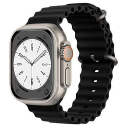 Apple Watch Ultra 2 (2023) GPS + Cellular 49 mm - Titane Natural Titanium - Bracelet Océan Black