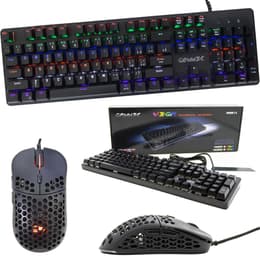 Clavier Cortek QWERTY Italien rétroéclairé Honeycomb 3325 Kit Mouse and Keyboard