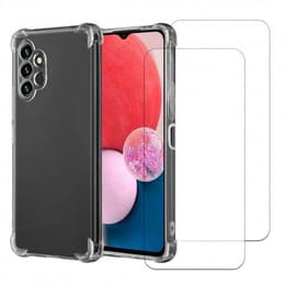 Coque Galaxy A13 et 2 écrans de protection - TPU - Transparent