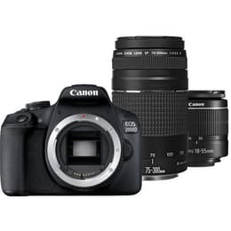 Reflex - Canon EOS 1300D Noir + Objectif Canon EF-S 18-55mm f/3.5-5.6 III + EF 75-300mm f/4-5.6 III