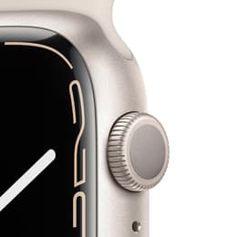 Apple Watch Series 7 (2021) GPS 41 mm - Aluminium Starlight - Bracelet sport Starlight